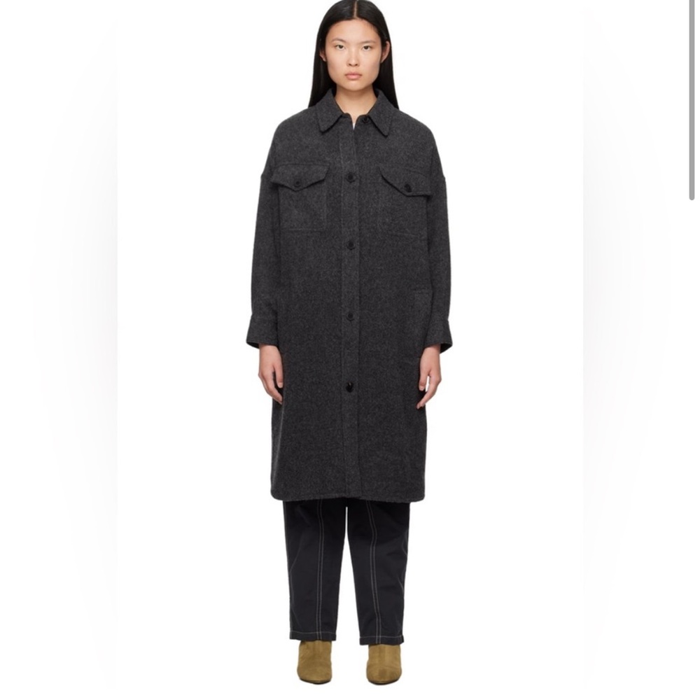 Isabel Marant Etoile grey Fontia coat - size 2 NWT